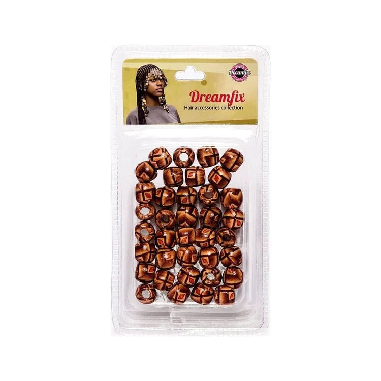 Dreamfix Health & Beauty 04 Dreamfix Hair Wood Beads For Children