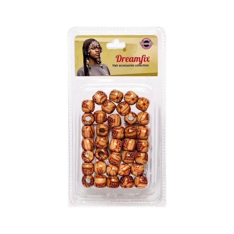 Dreamfix Health & Beauty 05 Dreamfix Hair Wood Beads For Children