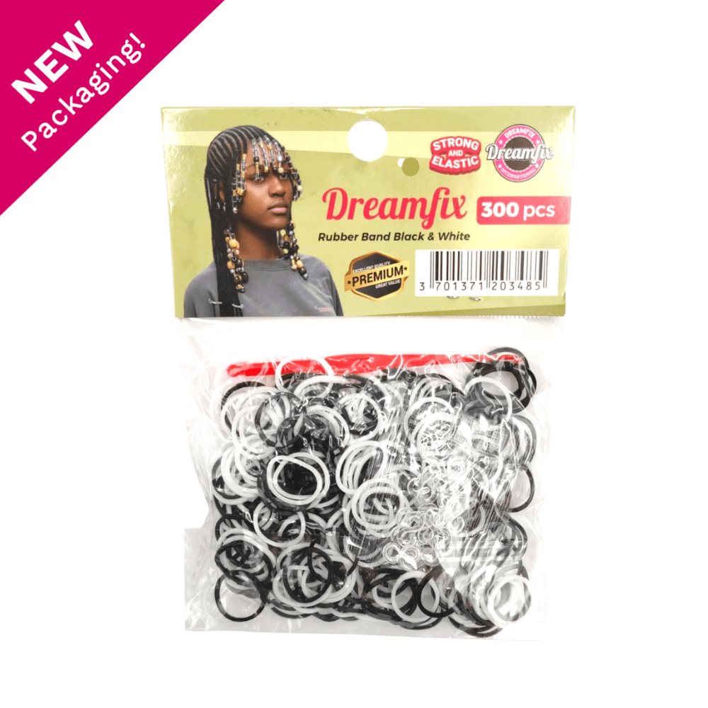 Dreamfix Health & Beauty BLack & White Dreamfix Rubber Band 300 pcs