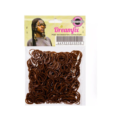 Dreamfix Health & Beauty Brown Dreamfix Rubber Bands 600 pcs