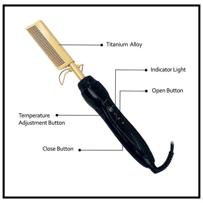 Dreamfix Health & Beauty Dream Fix ELECTRIC Professional Pressing Comb