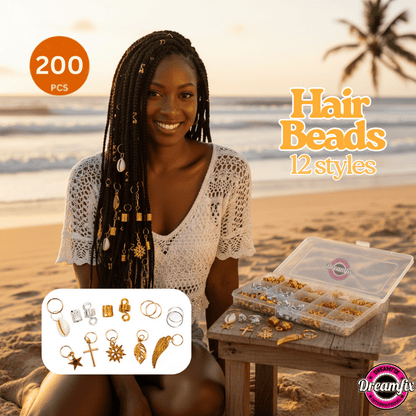 Dreamfix Health & Beauty Dreamfix 200pcs Braiding Hair Rings 12 Style