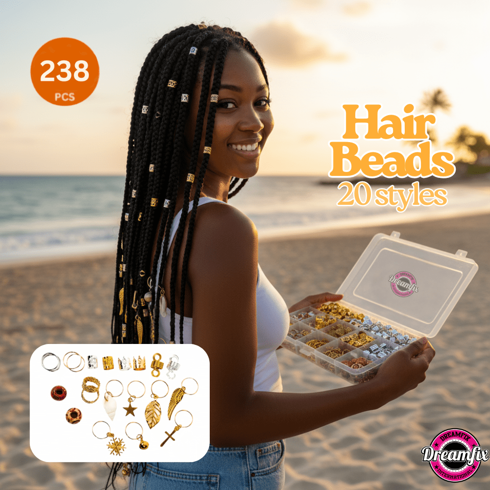 Dreamfix Health & Beauty Dreamfix 238pcs Braiding Hair Rings 20 Style