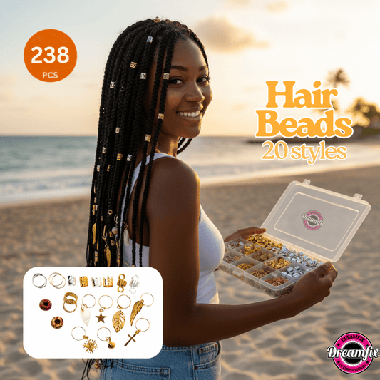 Dreamfix Health & Beauty Dreamfix 238pcs Braiding Hair Rings 20 Style