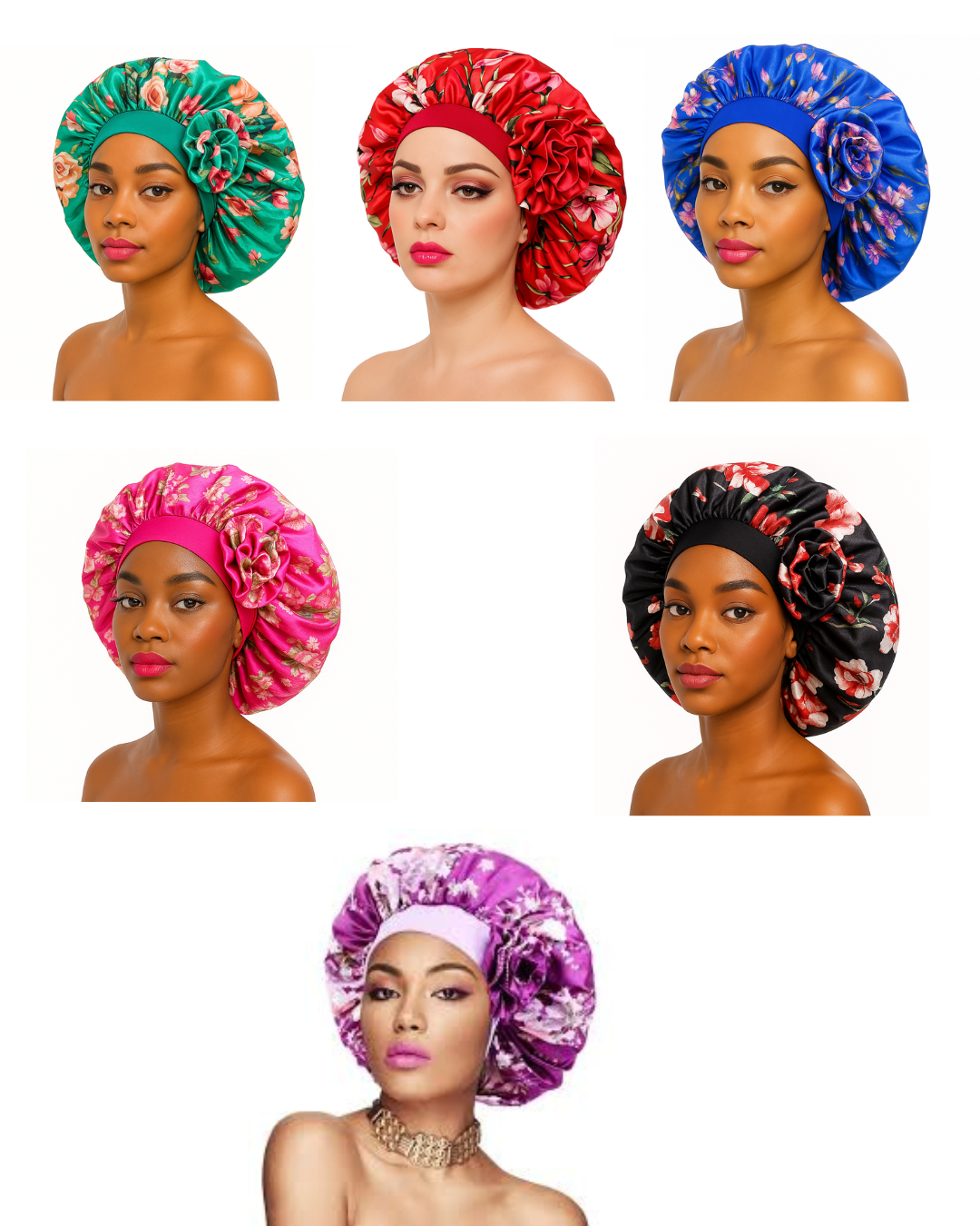 Dreamfix Health & Beauty Dreamfix 3D Blume Bonnet - Erwachsene