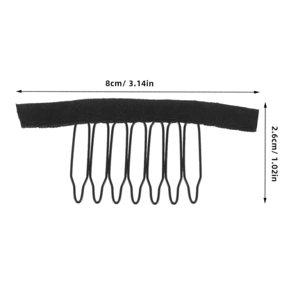 Dreamfix Health & Beauty Dreamfix 6-teeth Wig Clips Black (12 pcs)