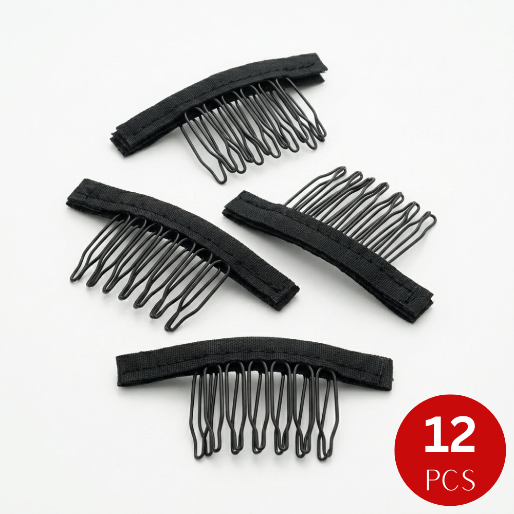Dreamfix Health & Beauty Dreamfix 6-teeth Wig Clips Black (12 pcs)