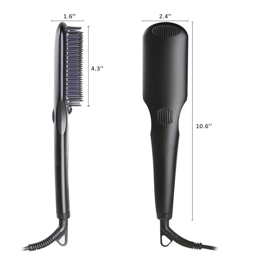 Dreamfix Health & Beauty Dreamfix Adjustable Heated Straightening Ceramic Brush (Black)