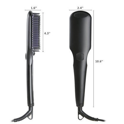 Dreamfix Health & Beauty Dreamfix Adjustable Heated Straightening Ceramic Brush (Black)