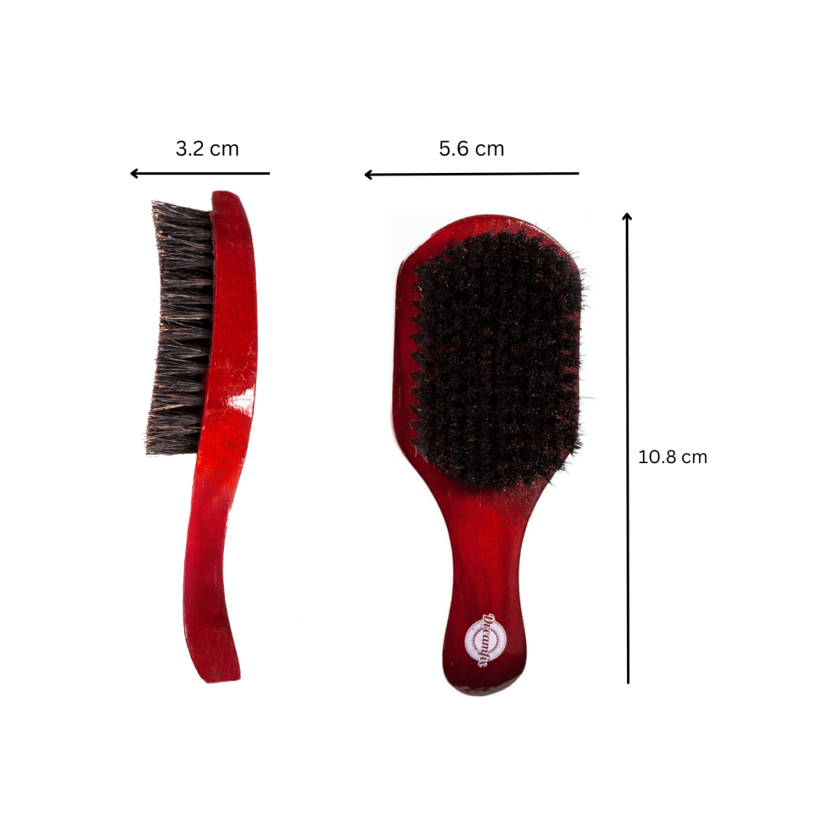 Dreamfix Health & Beauty Dreamfix Curved Club Brush with Handle Soft /Hard