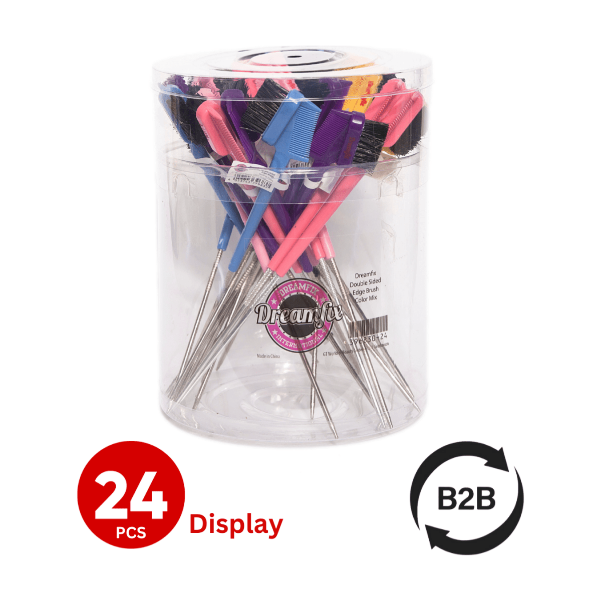 Dreamfix Health & Beauty Dreamfix Double Sided Edge Brush Color Mix