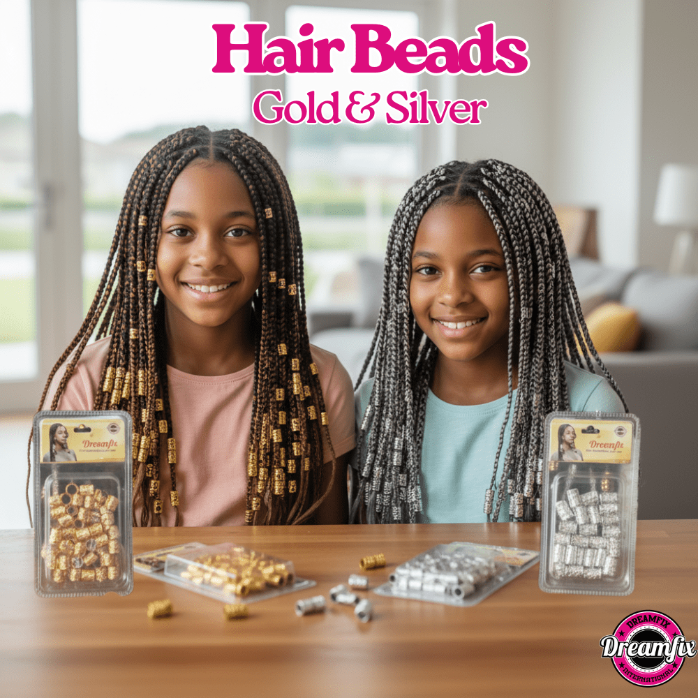 Dreamfix Health & Beauty Dreamfix Hair Beads for Kids Gold/Silver