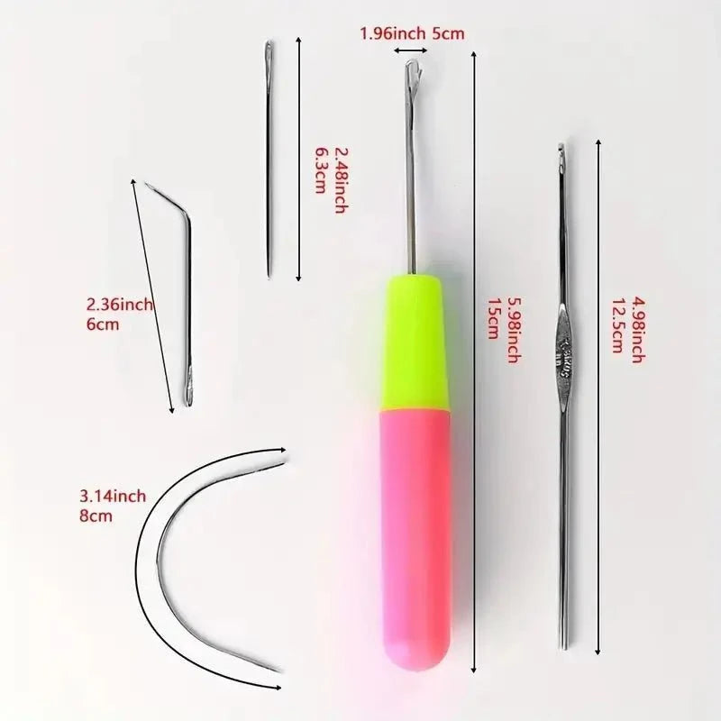 Dreamfix Health & Beauty Dreamfix Hair Crochet Hook needle tool crochet 5 Pcs Set Pin