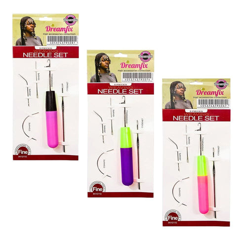 Dreamfix Health & Beauty Dreamfix Hair Crochet Hook needle tool crochet 5 Pcs Set Pin