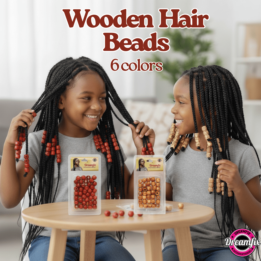 Dreamfix Health & Beauty Dreamfix Hair Wood Beads For Children