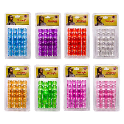 Dreamfix Health & Beauty Dreamfix Jumbo Hair Beads Transparent