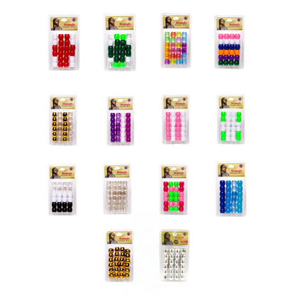 Dreamfix Health & Beauty Dreamfix Large Hole Plastic Hair Beads Kids 24pcs