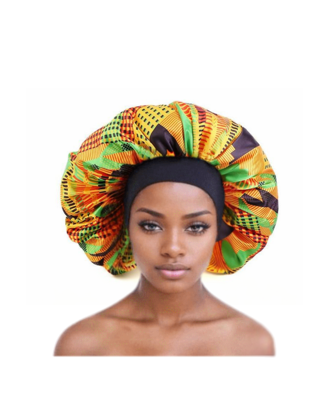Dreamfix Health & Beauty Dreamfix Large Print Bonnet -Adult Yellow Dreamfix Grand Bonnet Imprimé Adulte