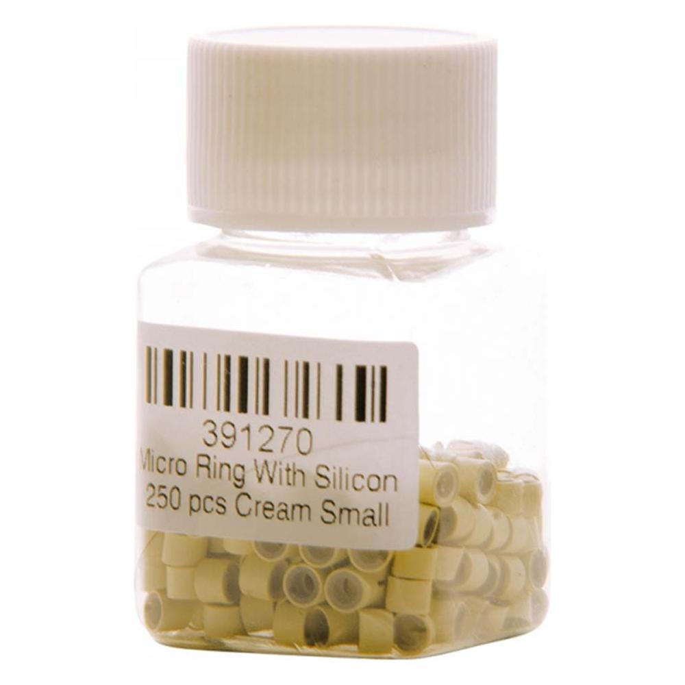 Dreamfix Health & Beauty DreamFix Micro Ring SILICON 250 pcs Cream Small Size Dreamfix Micro Rings Small & Big, 250/500/1000 Pcs