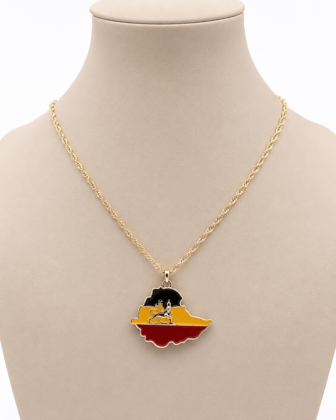 Dreamfix Health & Beauty Dreamfix - Pendentif éthiopien avec emblème du lion