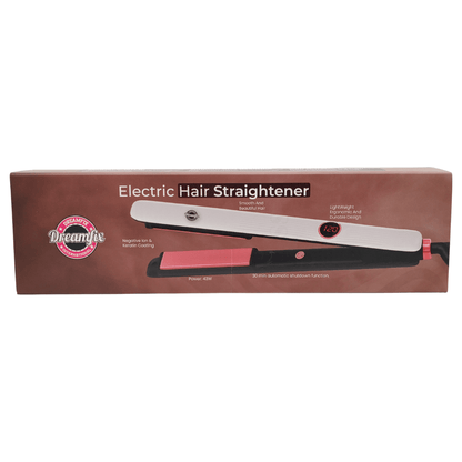 Dreamfix Health & Beauty Dreamfix Salon Hair Straightener with LCD Display (White)