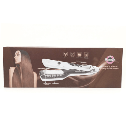 Dreamfix Health & Beauty Dreamfix Steam-Infused Nano Brush Straightener (White)