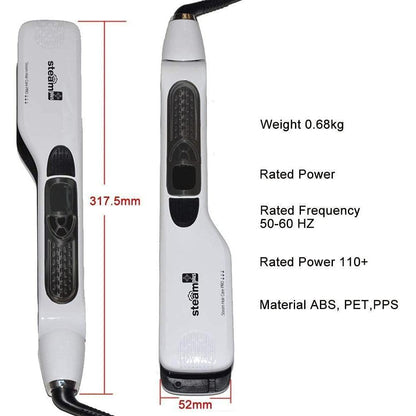 Dreamfix Health & Beauty Dreamfix Steam-Infused Nano Brush Straightener (White)