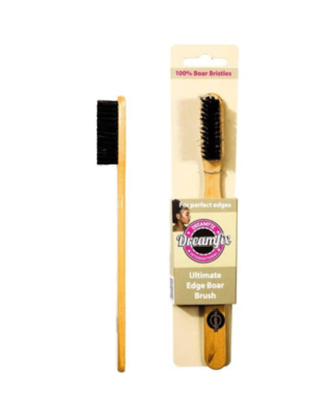 Dreamfix Health & Beauty Dreamfix Ultimate Edge Brush 100% Boar Bristles 19.4*1.5*2cm