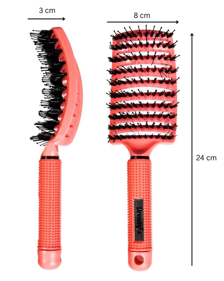 Dreamfix Health & Beauty Dreamfix Vent Hair Brush w/Nylon & Boar Bristle Pink