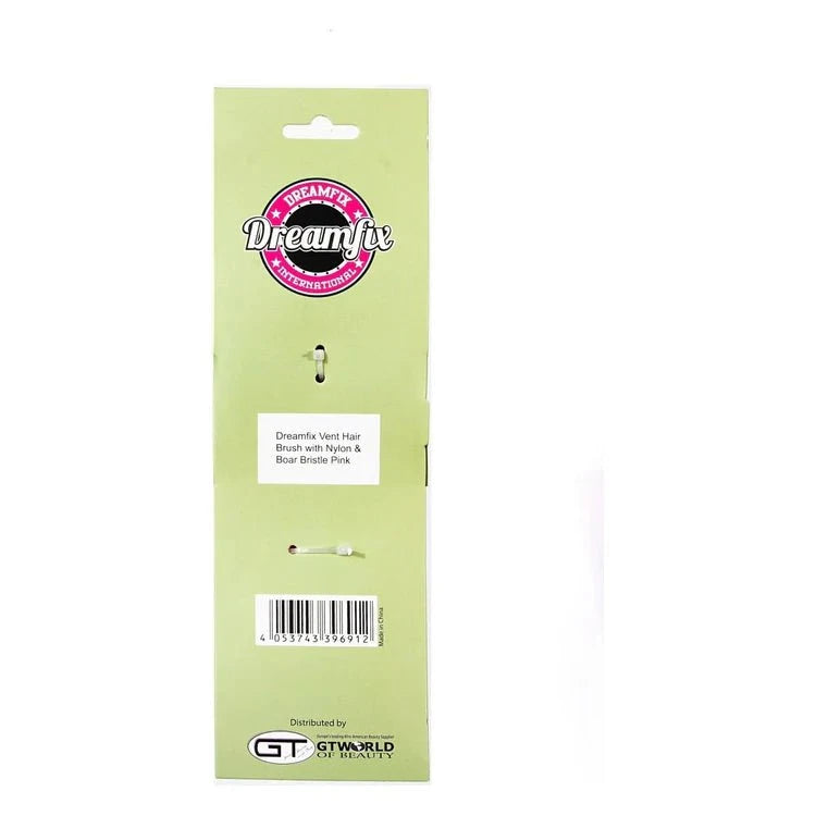 Dreamfix Health & Beauty Dreamfix Vent Hair Brush w/Nylon & Boar Bristle Pink