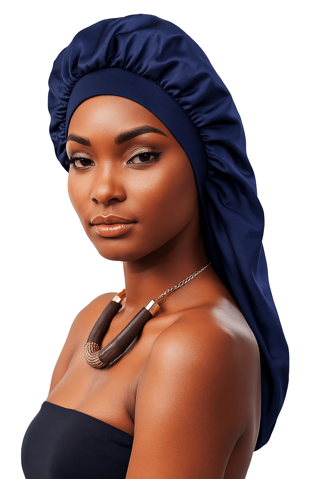Dreamfix Health & Beauty Dunkelblau #D.Blue Dreamfix Double Layer Long Hair Bonnet