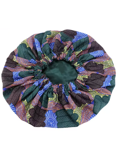 Dreamfix Health & Beauty Dunkelblau #DK.Blue Dreamfix Ankara Print Bonnet Adult