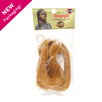 Dreamfix Health & Beauty Gold Dreamfix Gold &Silver Braided Hair Cord String Accessories