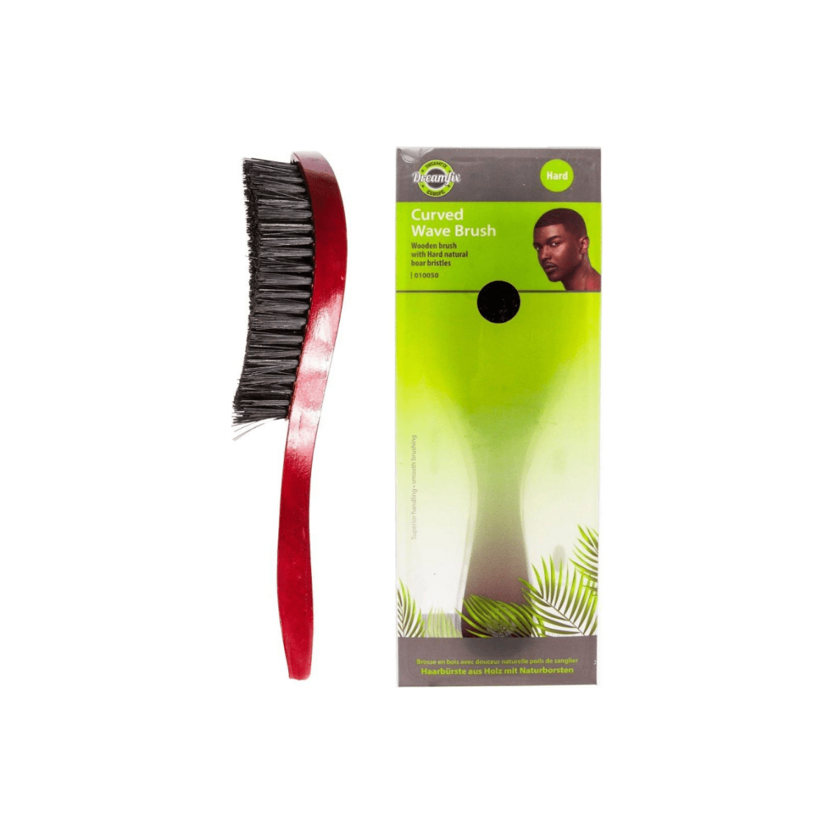 Dreamfix Health & Beauty #Hard Dreamfix Wave Curved Brush with Handle- Hard & Soft