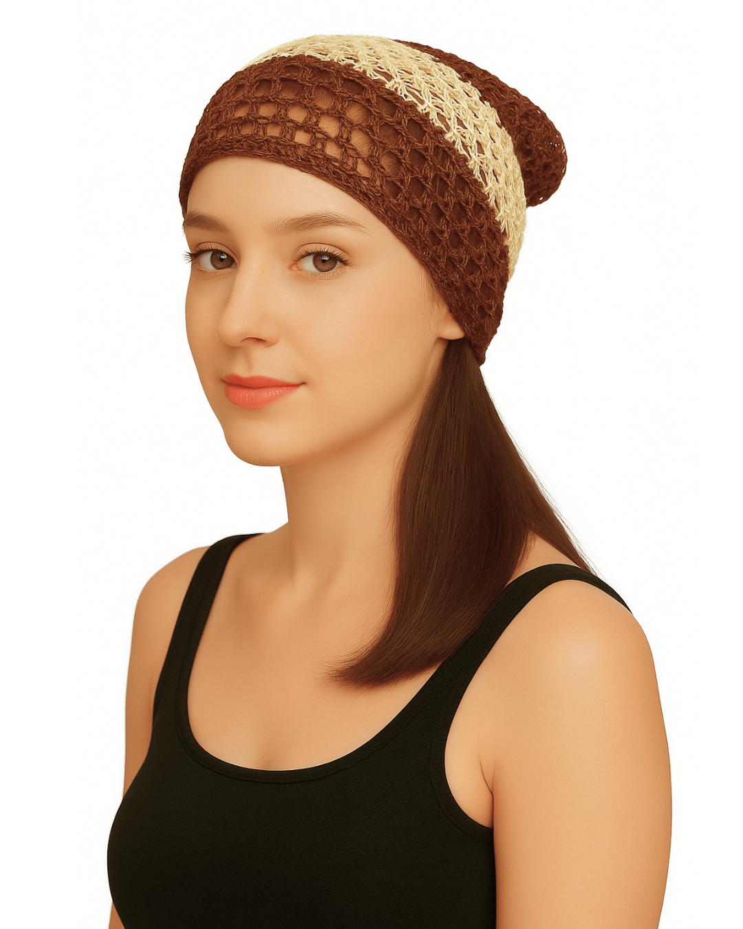 Dreamfix Health & Beauty Mix Brown/& Cream Dreamfix Hair Net Caps