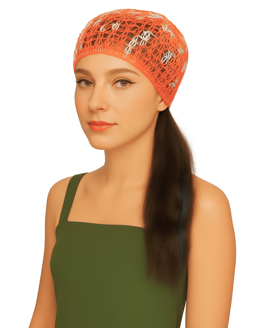 Dreamfix Health & Beauty Mix Orange & white Dreamfix Hair Net Caps