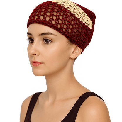 Dreamfix Health & Beauty Mix Red& Cream Dreamfix Hair Net Caps