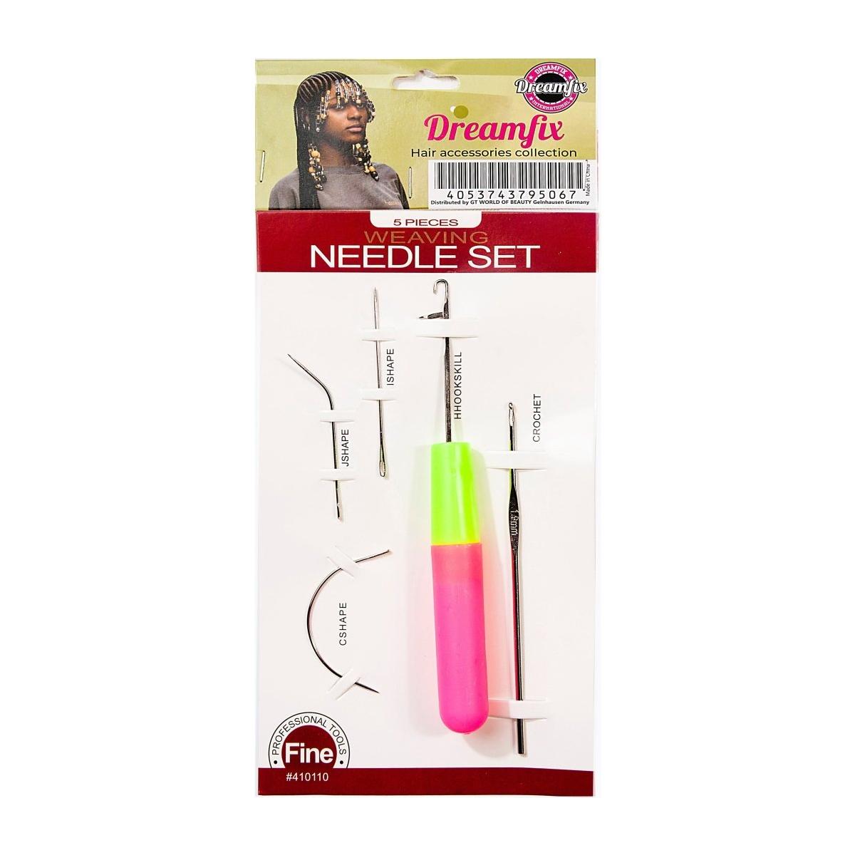 Dreamfix Health & Beauty Pink Dreamfix Hair Crochet Hook needle tool crochet 5 Pcs Set Pin