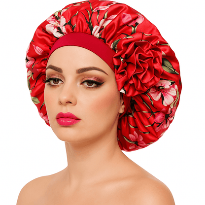 Dreamfix Health & Beauty Rot #Red Dreamfix 3D Blume Bonnet - Erwachsene