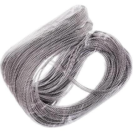 Dreamfix Health & Beauty Silver Dreamfix Gold &Silver Braided Hair Cord 1 meter String Accessories
