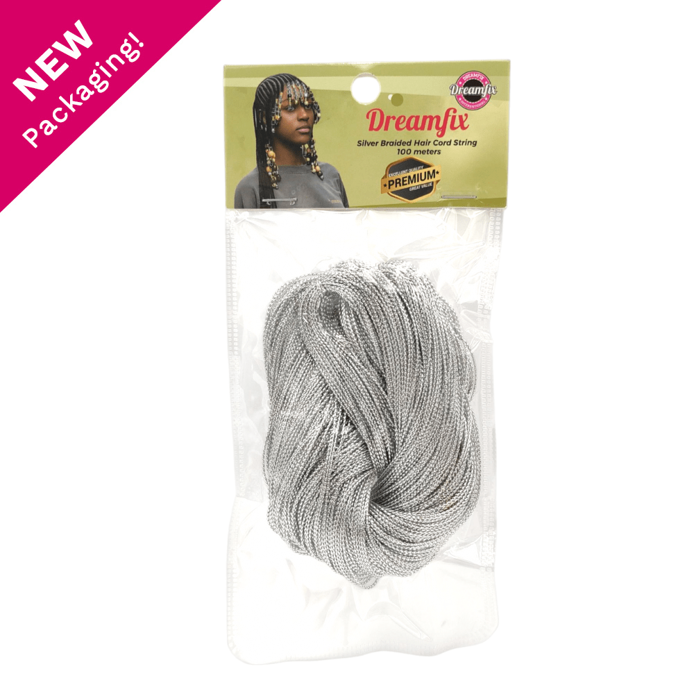 Dreamfix Health & Beauty Silver Dreamfix Gold &Silver Braided Hair Cord String Accessories