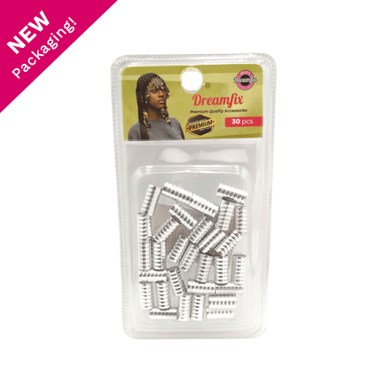 Dreamfix Health & Beauty Silver Dreamfix Hair Beads 30 Pcs