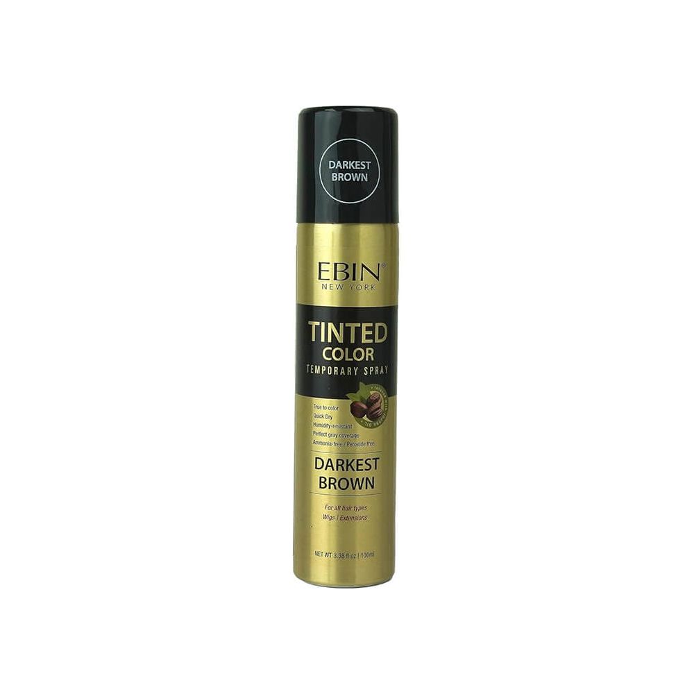 Ebin New York Health & Beauty Darkest Brown Ebin New York Tinted Color Temporary Spray 100ml