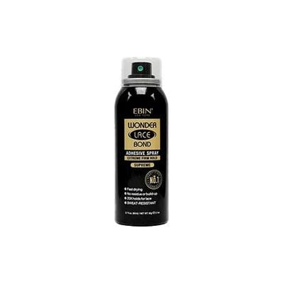 Ebin New York Health & Beauty Ebin New York Wonder Bond Spray Supreme 2.7 oz / 80ML Ebin New York Wonder Lace Bond Adhesive Spray Extreme Firm Hold Supreme 420/180/80 ml