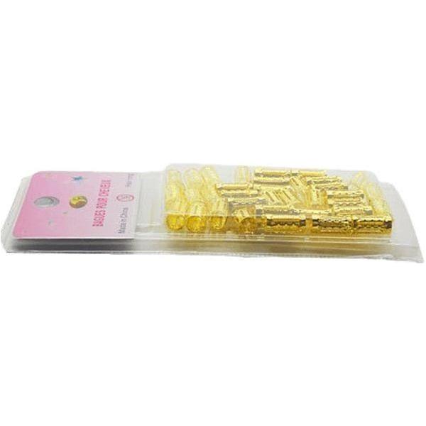Euro Contact Health & Beauty Gold Euro Contact Hair Ring Longer Gold/silver (35Pcs)