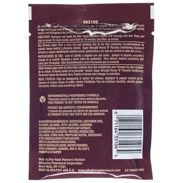 Hask Health & Beauty Hask Super Strength Henna'N' Placenta Conditioning Treatment 59Ml