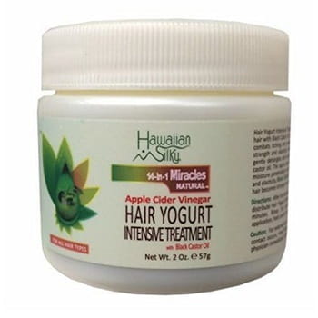 Hawaiian Silky Health & Beauty 2oz Soin capillaire intensif au yaourt et vinaigre de cidre de pomme hawaïen soyeux 2oz/16oz