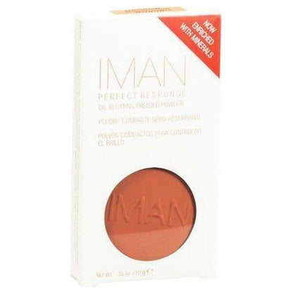 Iman Health & Beauty Medium Deep Iman Perfect Response Oil-Blotting Pressed Powder 10g