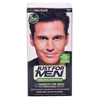 Just For Men Health & Beauty Just For Men Easy & Fast Shampoo-In Haircolor Real Black