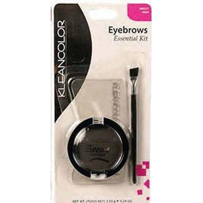 Kleancolor Health & Beauty Black Kleancolor Eyebrow Kit Black/Medium Brown/Brown